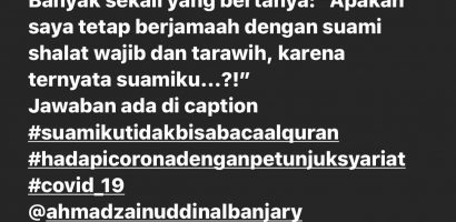 Apakah saya tetap berjamaah dengan suami, karena ternyata suamiku….?